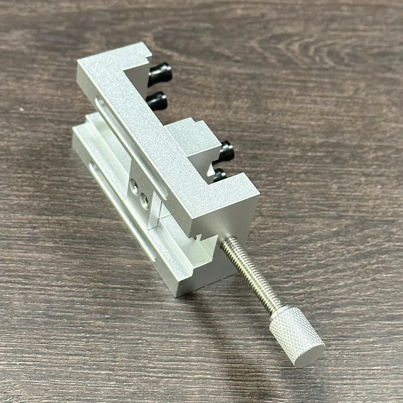 Mini Precision Bench Vise Table Clamp Flat Nose Vice For Olive Walnut Carving Electric Grinding Fixture