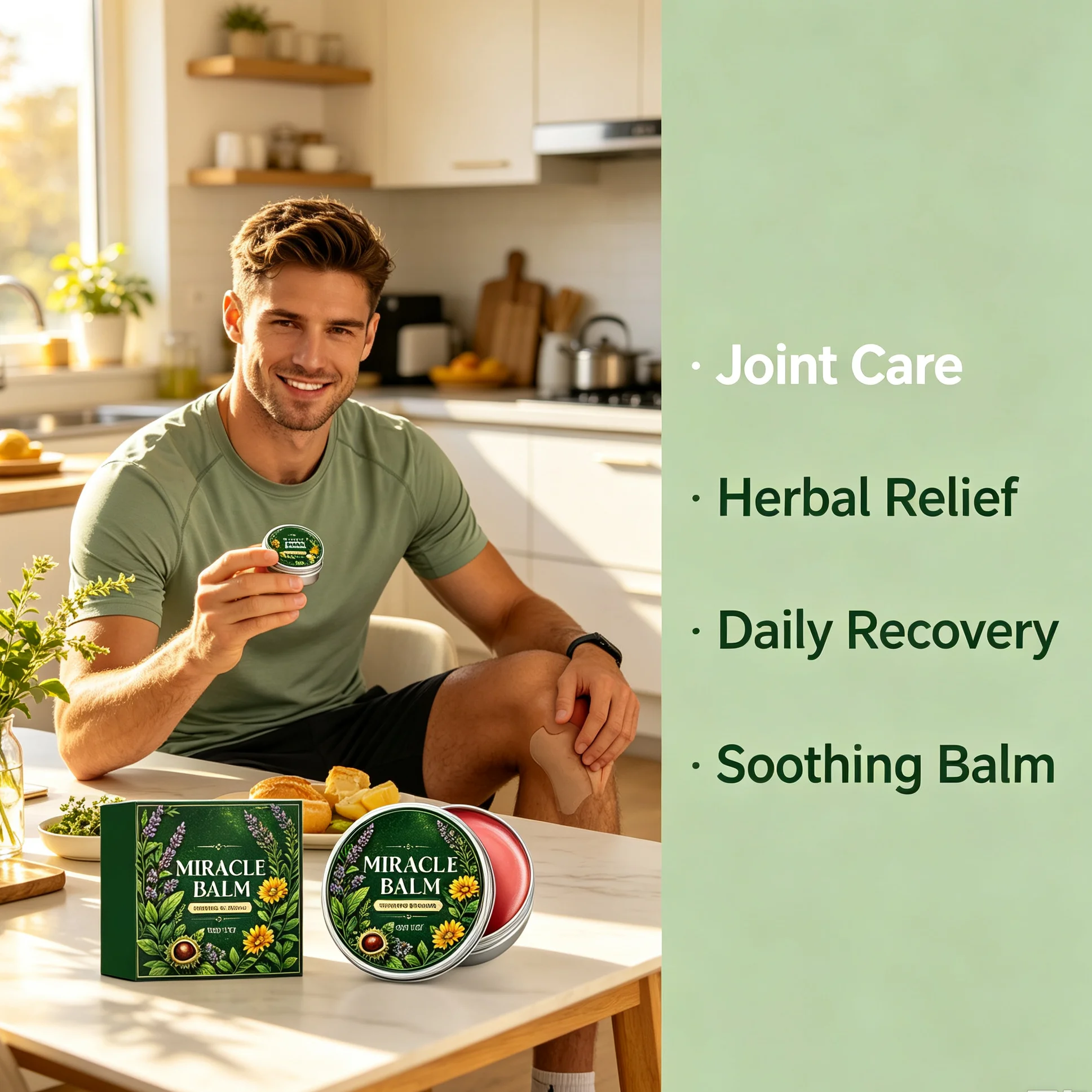 Natural Herbal Joint Relief Cream Plant Based Joint Care Ointment Deep Penetrating Massage Balm For Sore Muscles Joint Stiffness