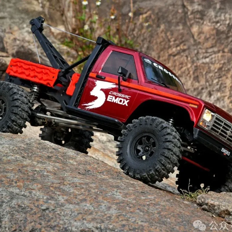 Crossrc Emo X5 1 8 Scale Brushless Foc Electric Remote Control Rc Crawler Off Road Rescue Vehicle Rock Climbing For Adult Hobby