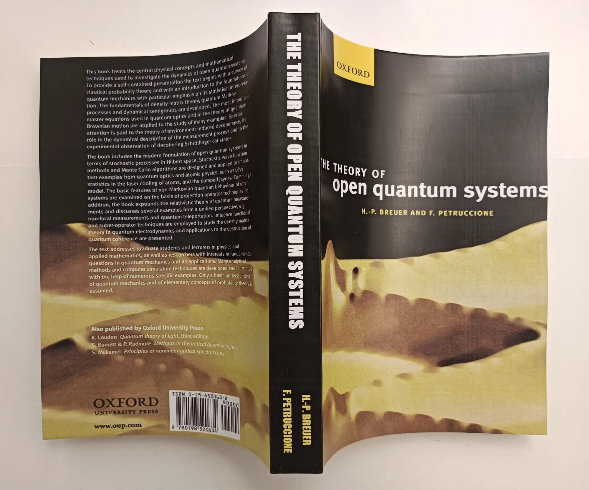 

The Theory Of Open Quantum Systems