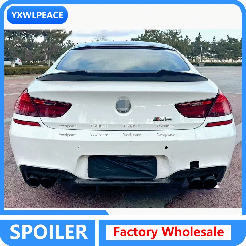 

For BMW 6 Series F06 F12 4-Door 2-Door 2012-2018 PSM Style Real Carbon Fiber Rear Trunk Lip Spoiler Wing 640i 640d 650i