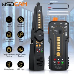 Wsdcam Netzwerk kabel Tracer rj11 rj45 Kabel tester für Telefon, Ethernet Hort Circuit Test Wire Tracker mit LED-Licht