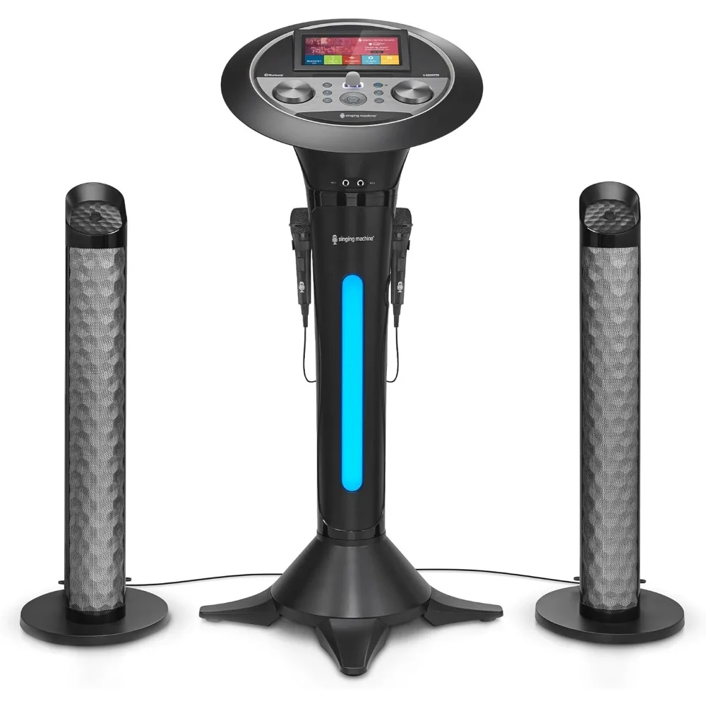 Portable WiFi Karaoke Machine for Adults, Black - Karaoke Pedestal with 7 