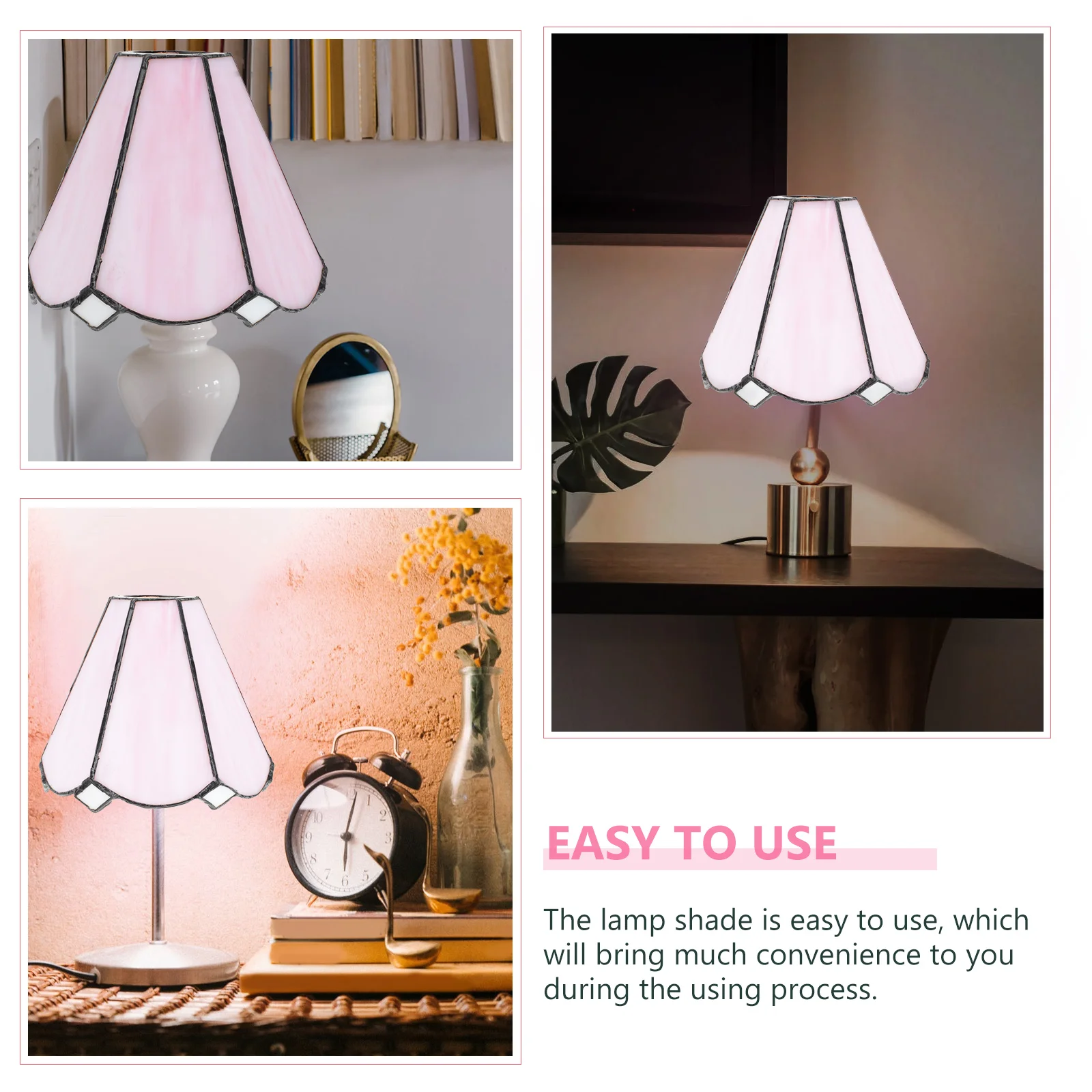 

1Pcs Practical Colored Glass Lampshade Safe Material Perfect for Bedroom Home Decor Home Lampshade Glass Light Lamp Accessory