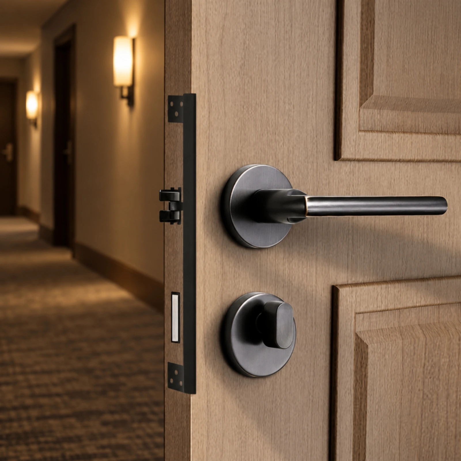 L-Shaped Door Latch Guard Security Reinforcement L Shaped Latch Plate Tamper-Resistant Anti-Pry for Residential Entry Doors