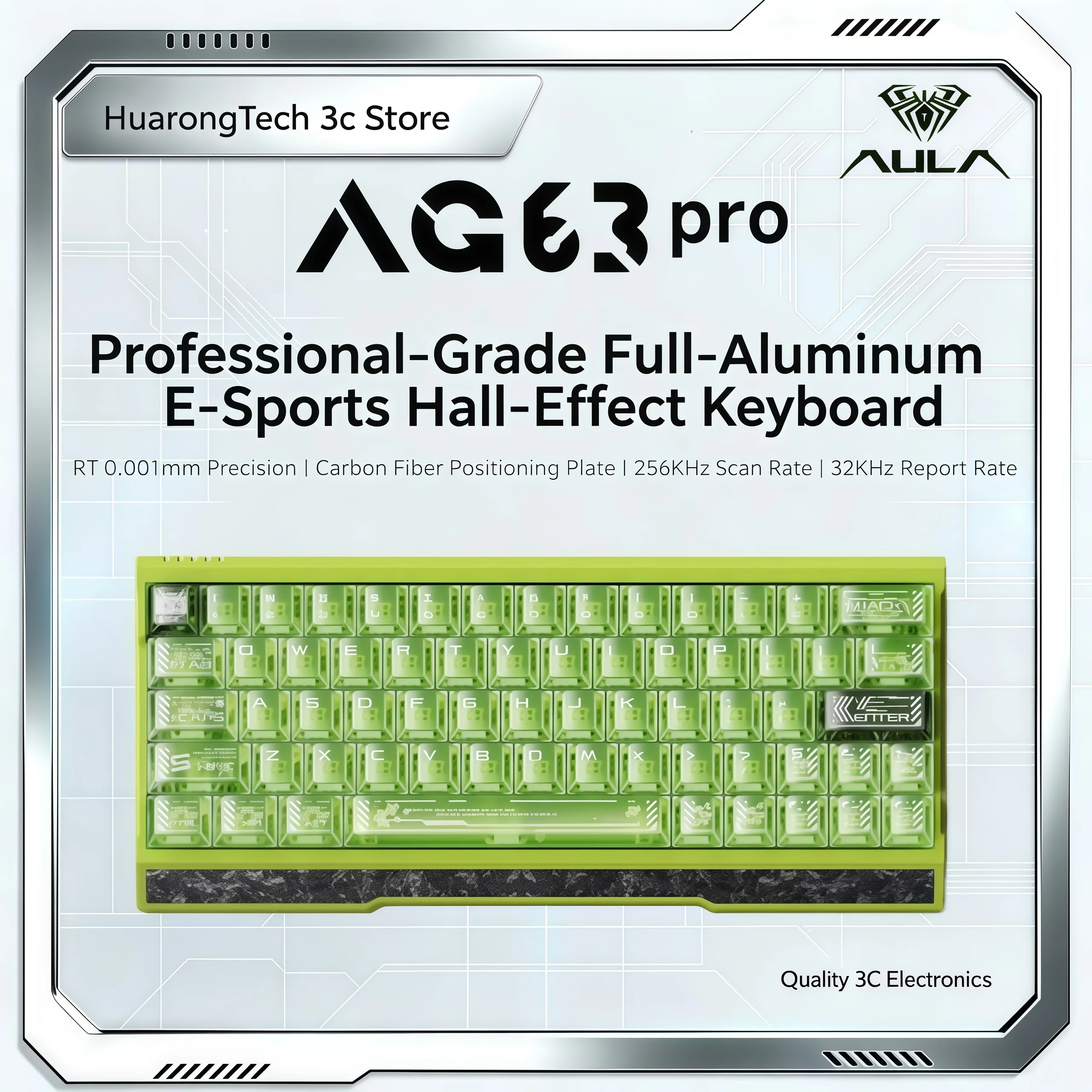 AULA AG63PRO Keyboards All-aluminum Magnetic Axis Mechanical Keyboard Gaming Special Computer Universal Fearless Contract Tile