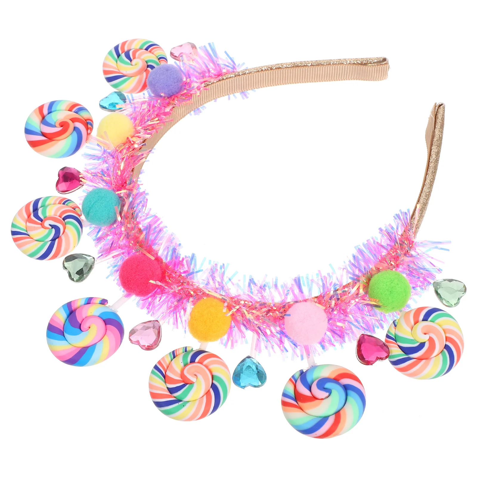 

Cartoon Lollipop Headband for Girls Cute Candy Design Hairband Princess Style Birthday Party Holiday Accessory Kids Hairbands