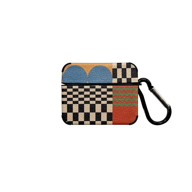 غلاف سماعات أذن من الجلد ماركة إنس لأجهزة AirPods Pro Retro حافظة سماعات رأس مزودة بخياطة لأجهزة AirPods 2/3 غطاء حماية لسماعات الرأس