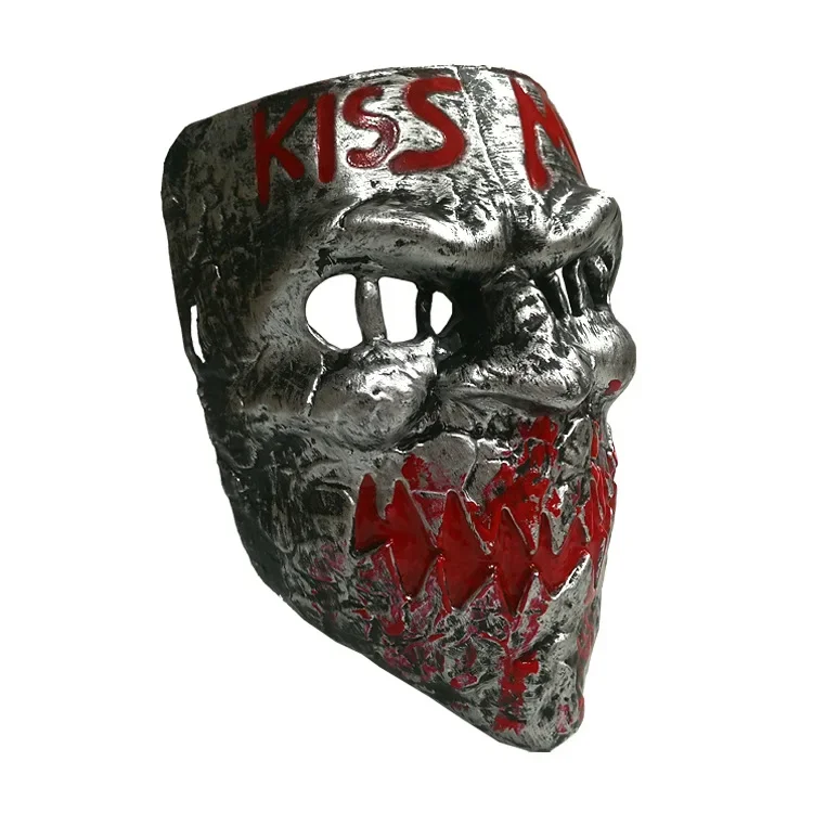 Graffiti töten mich Maske Smiley-Maske menschliche Entfernung Plan Maske alte Männer und Frauen küssen mich Maske Halloween-Maske Voll gesicht Cosplay-Maske – Detail 20