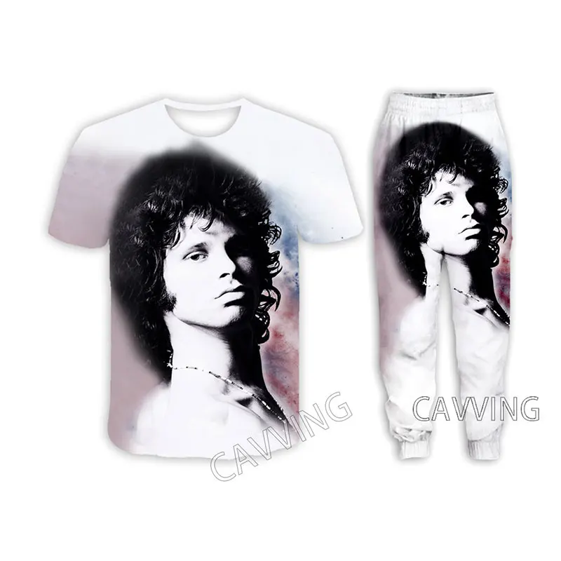 Jim Morrison  3D Printed Casual T-shirt + Pants Jogging Pants Trousers Suit Clothes Women/ Men Sets for Women/Men  T02