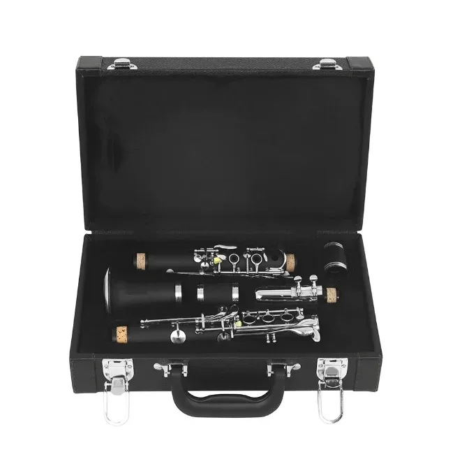 

2025 Imported Ebony Wood Material Clarinet With Silver Plated Key G Tone