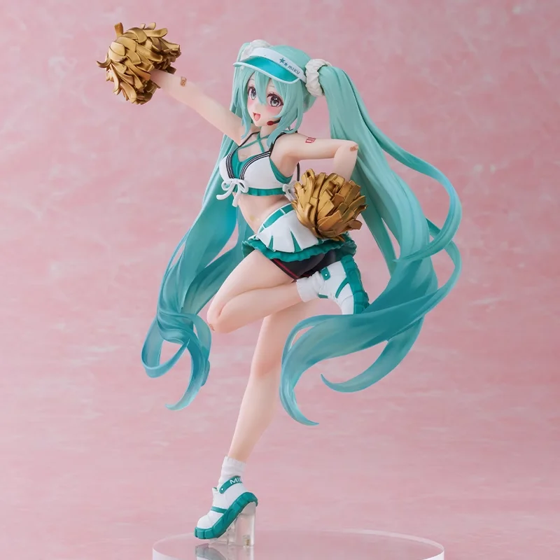 En Stock, uniforme de moda Original TAITO Hatsune Miku, figura de Anime, adornos de muñecas, colección de modelos, adornos de escritorio, regalos de juguete