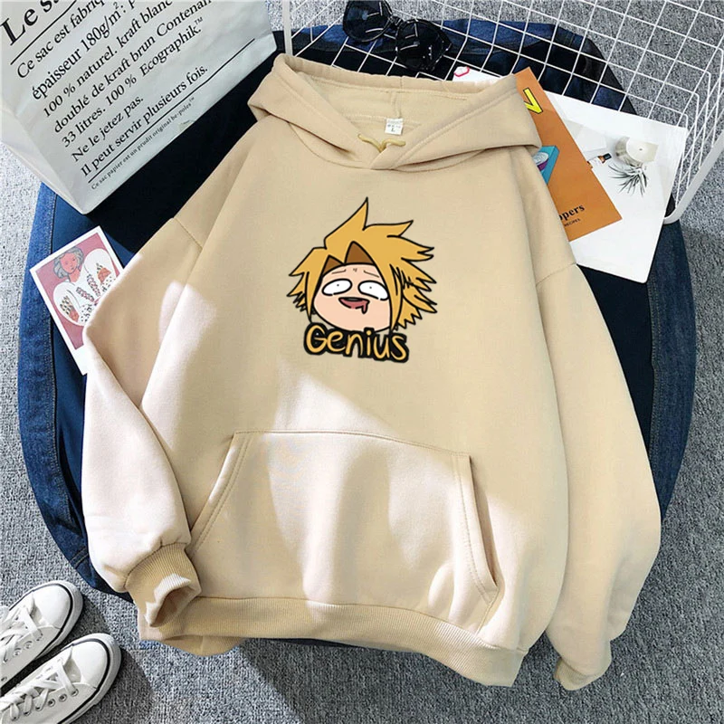 My foreAcademia-Sweats à capuche à manches longues pour hommes et femmes, Anime Kawaii, Denki Kaminari, Harajuku Boku No, Sportedly PVD