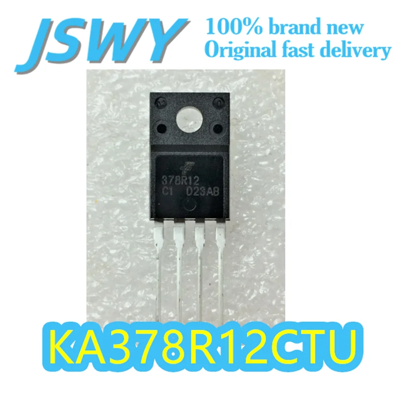 

(5/50 pieces) KA378R12CTU Silk-printed 378R12 12V 3A LDO voltage regulator TO-220 package Fixed output Quick delivery