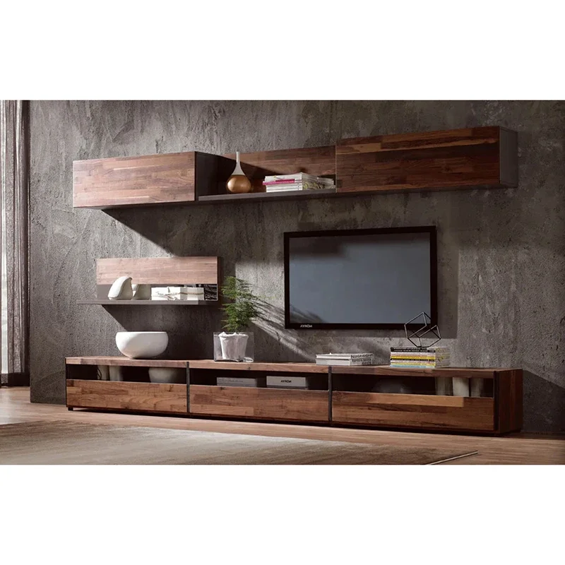 

Luxury Classic Design Customized Simple Set Solid Wood TV Cabinets