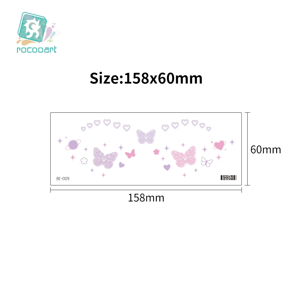 Lovely Butterfly Sexy Heart Freckle Tattoo Stickers for Girls Women Makeup Face Temporary Tattoos Stickers