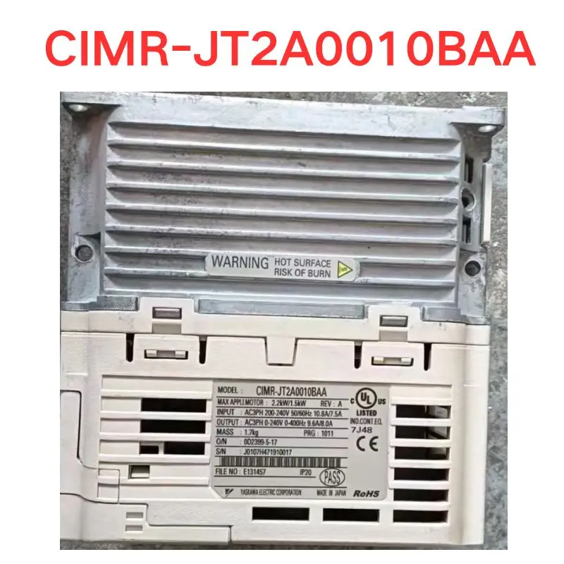 Used  CIMR-JT2A0010BAA inverter Functional test OK Fast delivery
