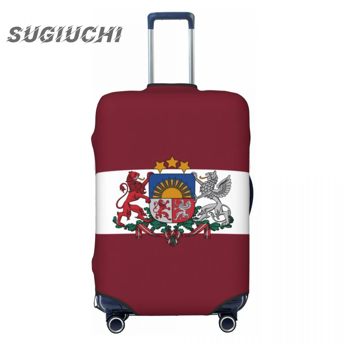 Latvia Country Flag Luggage Cover Suitcase Travel Accessories Printed Elastic Dust Cover Bag Trolley Case Protective