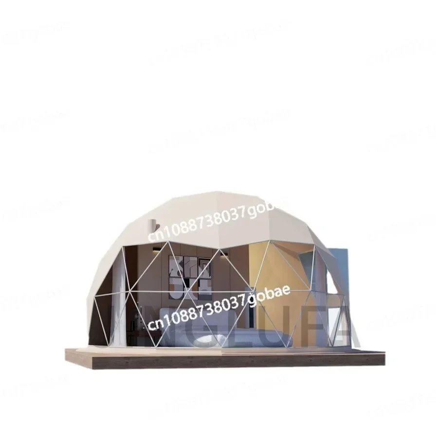 Winter Star Spherical Tent Homestay Mountain Grassland Accommodation Tent Scenic Snow Mountain Restaurant Wedding Event