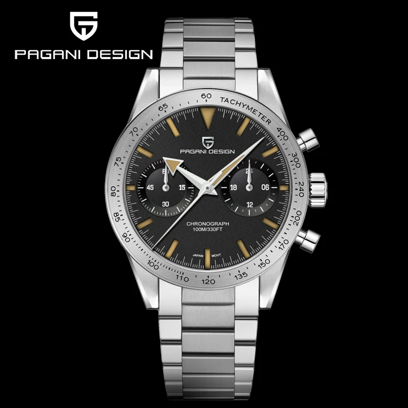 

PAGANI DESIGN Top Brand Luxury Watch For Men Waterproof Sports Retro Moon Mens Quartz Wristwatches AR Sapphire Glass Chronograph