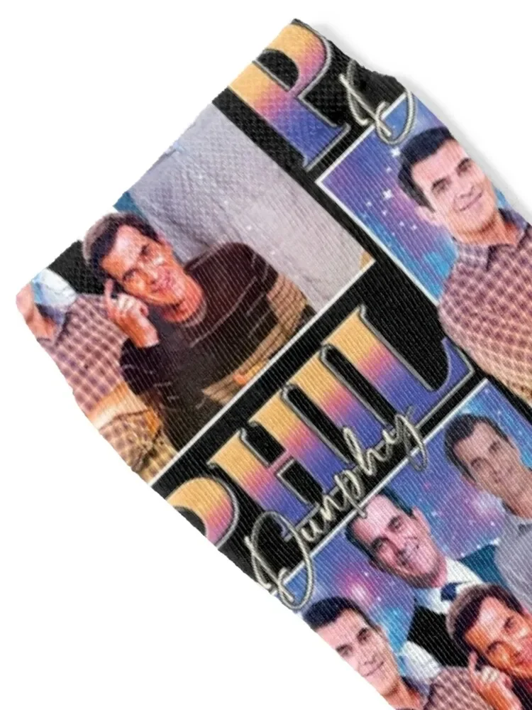 Phil-Dunphy-Homage, Socks Novelties tennis new year floral Socks For Man Women's