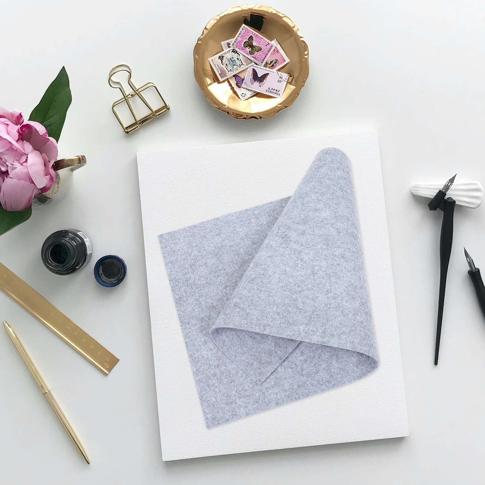 Calligraphy Felt Mat Smooth Writing Surface Lightweight Practical Student Writing Pad Keeps Table Clean Prevents Ink Stains Art