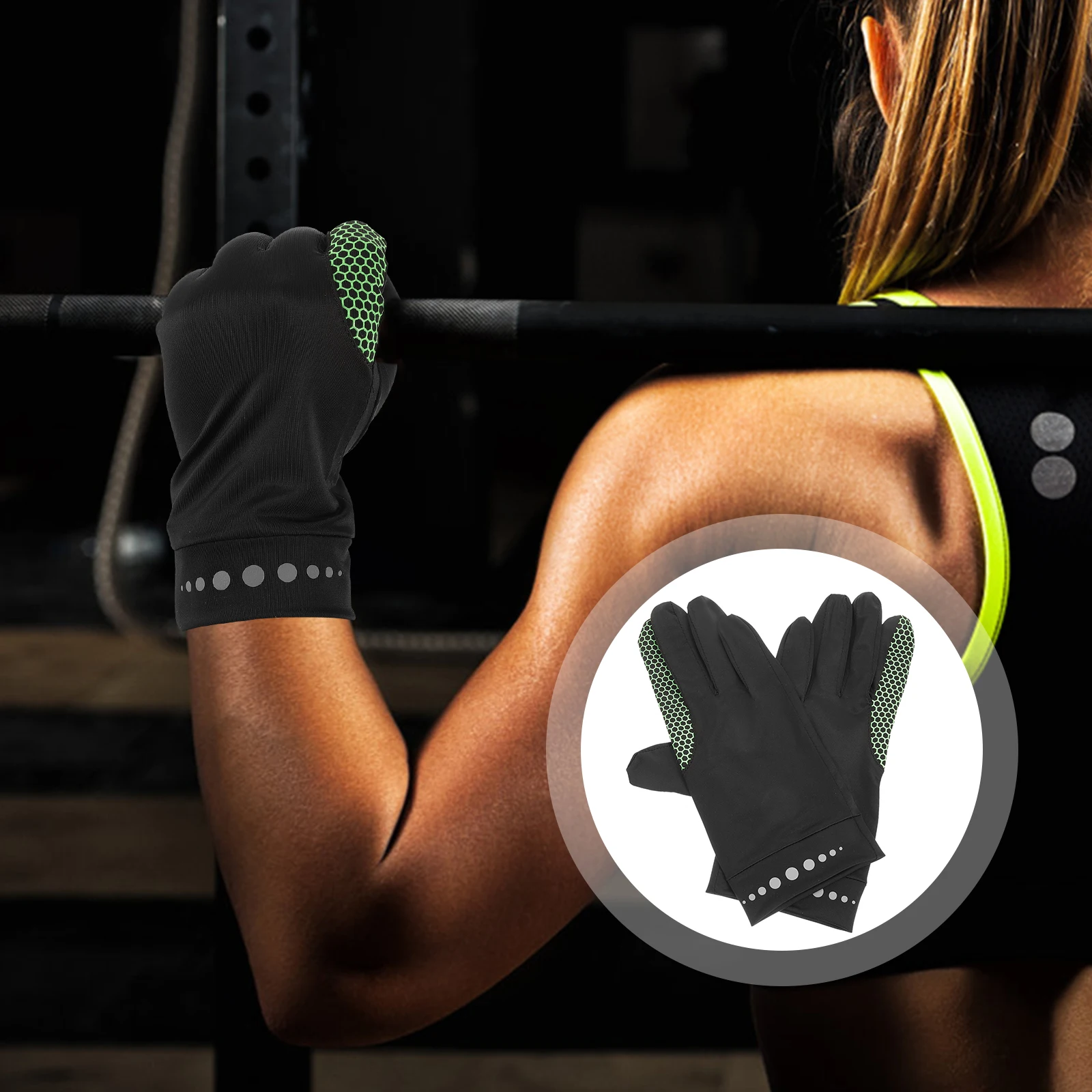 

Sun Protection Gloves Summer Breathable Cycling Comfortable Handlebar Women Nylon (ice Silk) Bike Driving