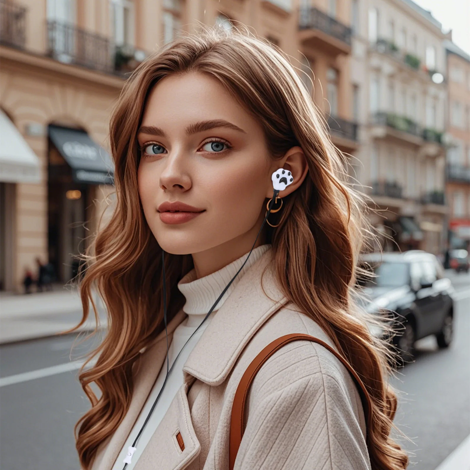 

1pc Cute Cat Paw Earphones Cartoon Headphones For Kids Girls 3.5Mm Jack Support Portable Audio Device Birthday Christmas Gift