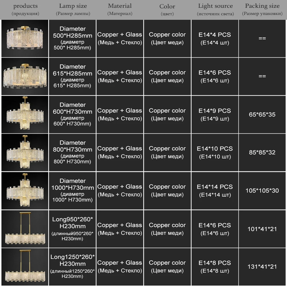 

Designer Crystal Chandelier All Copper Dining Room Pendant Light Luxury Gold Ceiling Lamp For Living Room Dining Room Hotel Bar