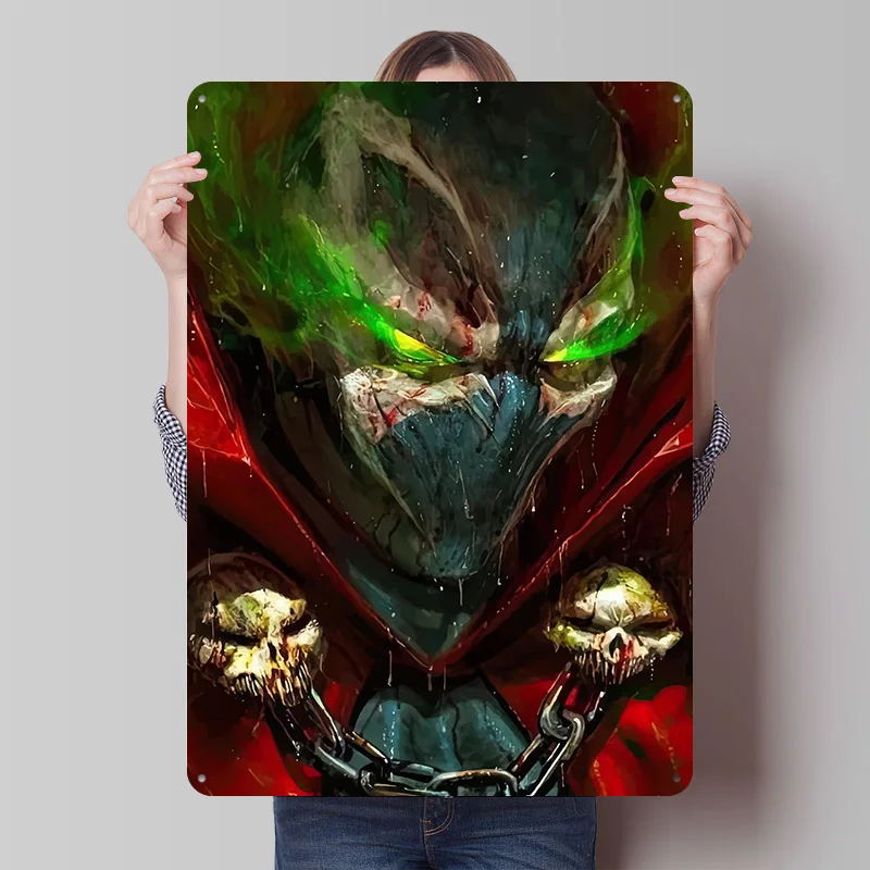 Spawn Poster Customized Wall Art Vintage Metal Signs Retro Tin Plaque for Man Cave Bed Room Decoration Cozy Bathroom Decor House