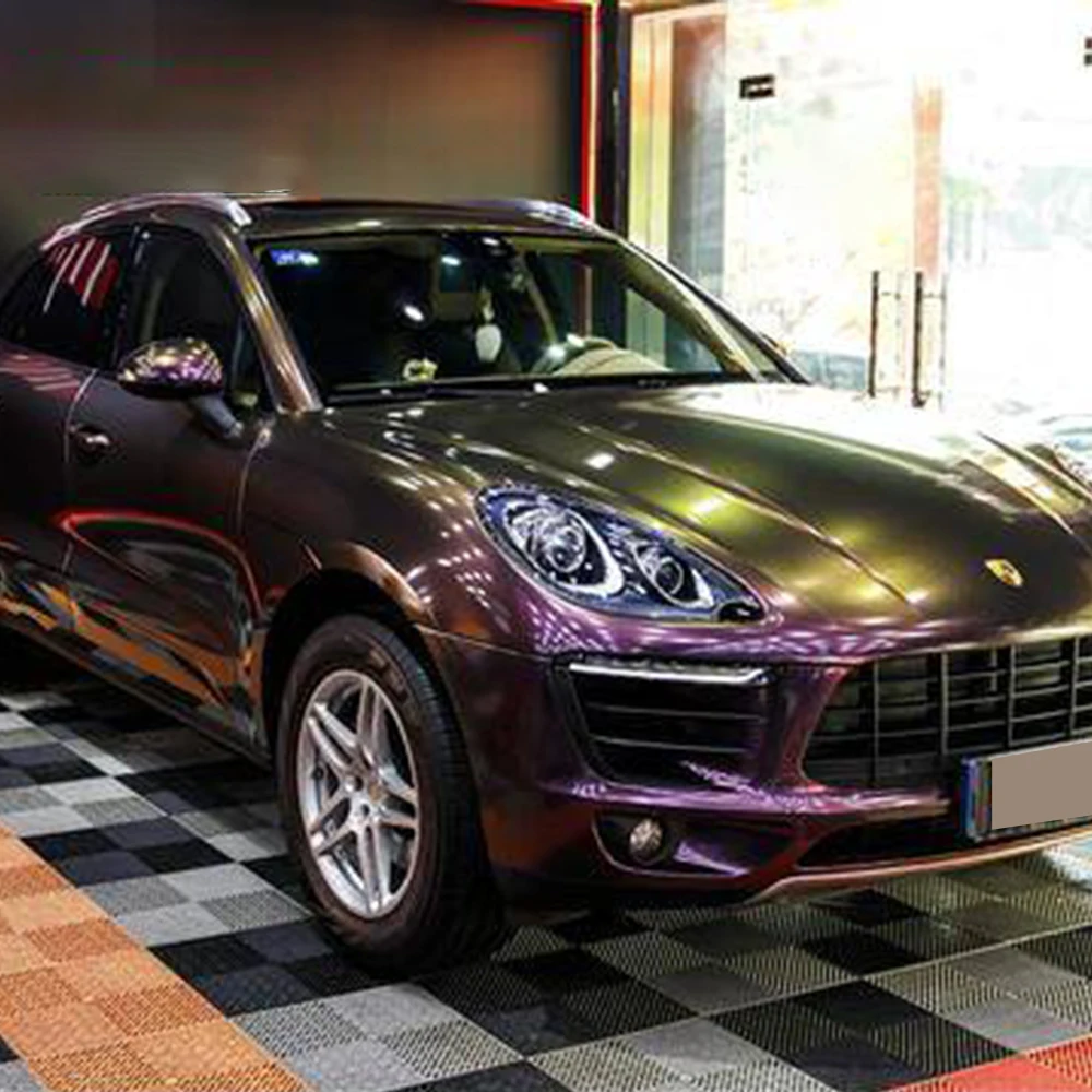 

CAG003 Glossy chameleon purple vinyl car wrapping sticker