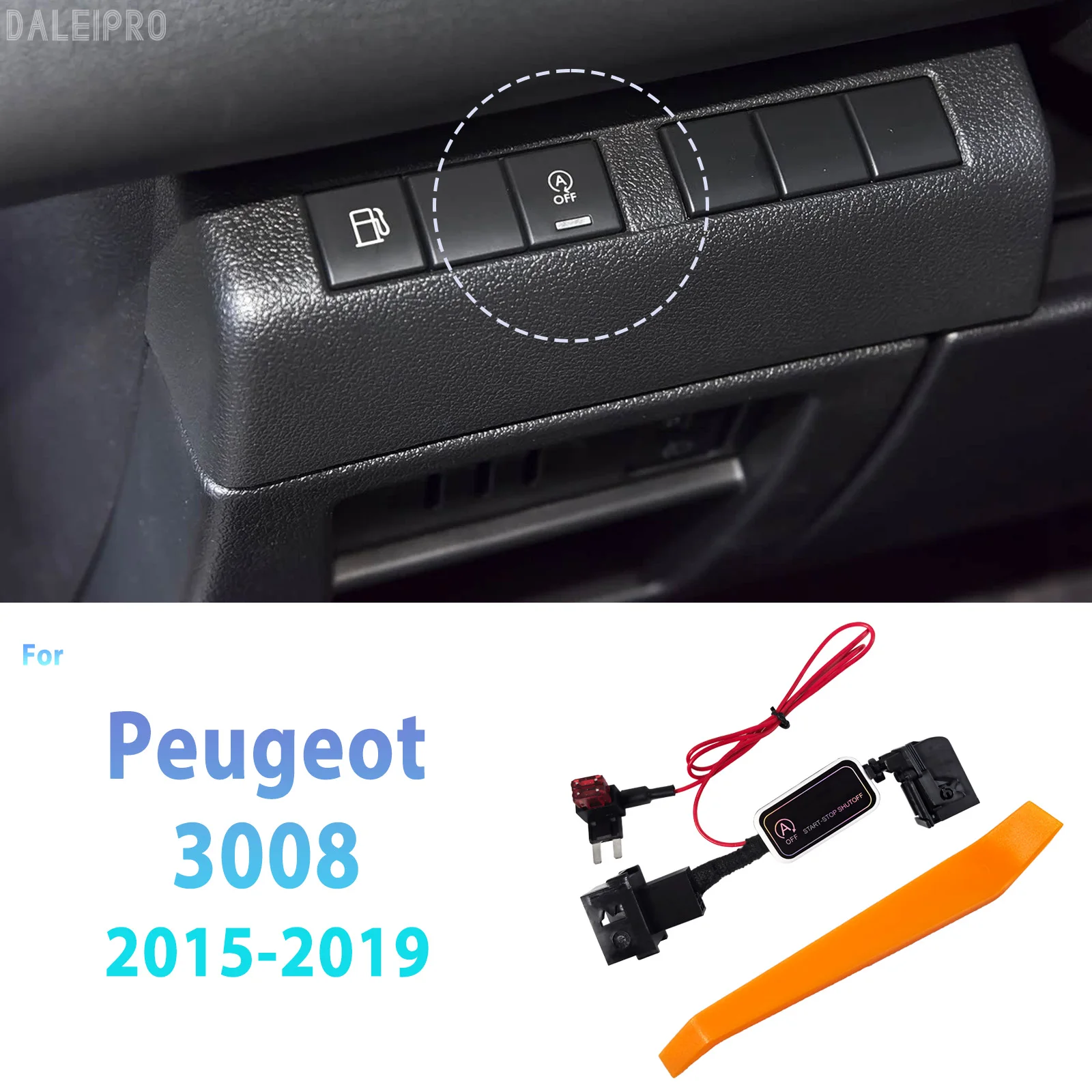 

For Peugeot 3008 2015 2016 2017 2018 2019 Automatic Stop Start Engine System Memory Module Cancel Car Auto Start Stop Switch