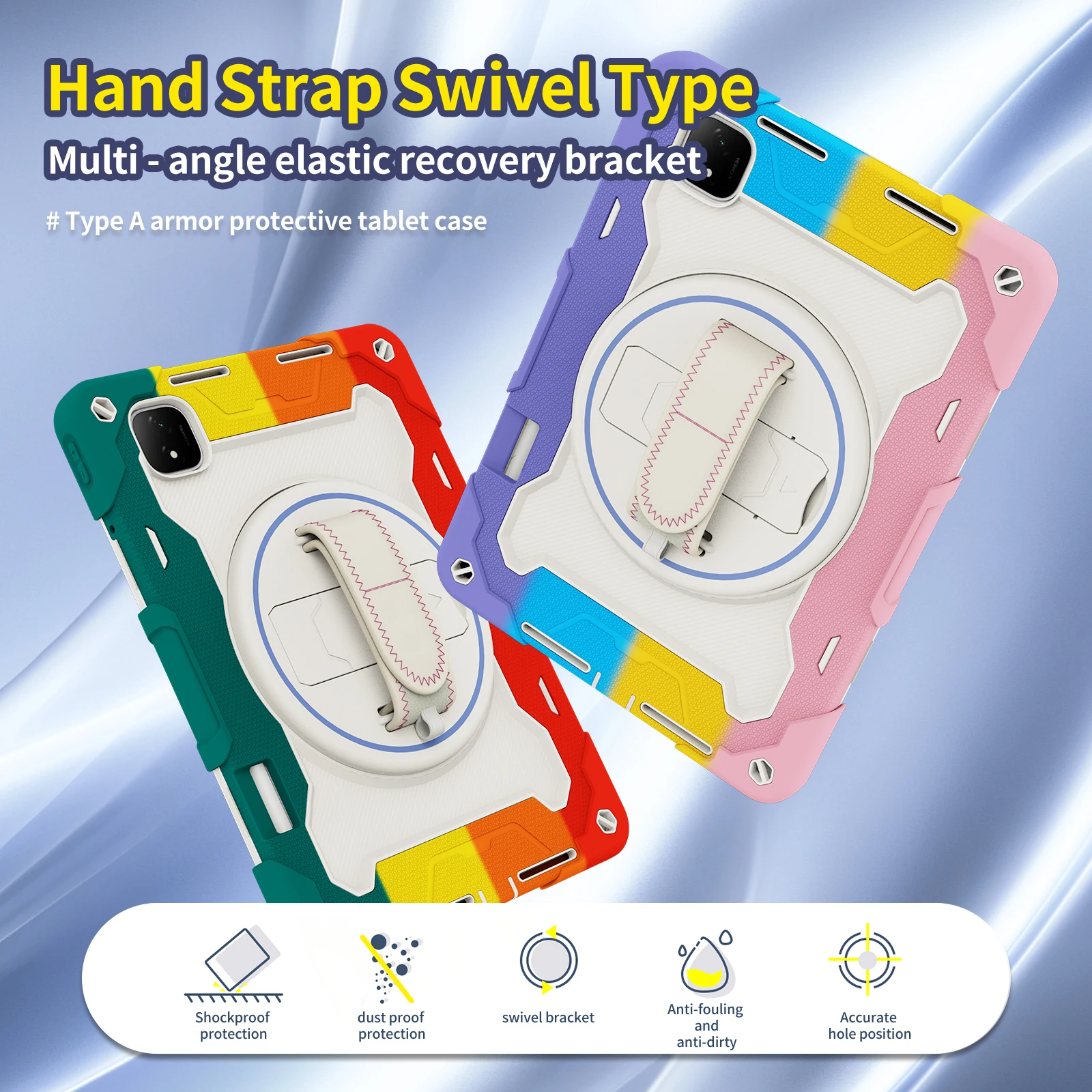 Obrotowe etui z podstawką do Huawei MatePad Pro Max 11.5 S Air 12X 11.5 12.2 12.6 11 10.8 Honor MagicPad 2 12.3 Pad GT V8 9 V7 Pro V8 — zdjęcie produktu 6