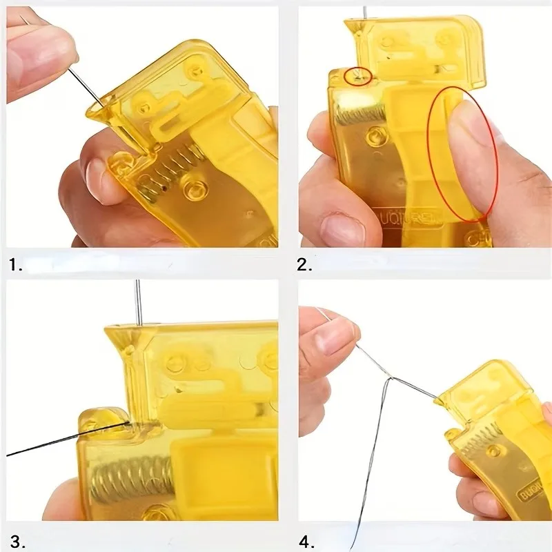 Enhebrador de Agujas Automático para Coser, Manualidades y Suministros de Costura para el Hogar, Herramienta de Enhebrado Rápido para Coser a Mano