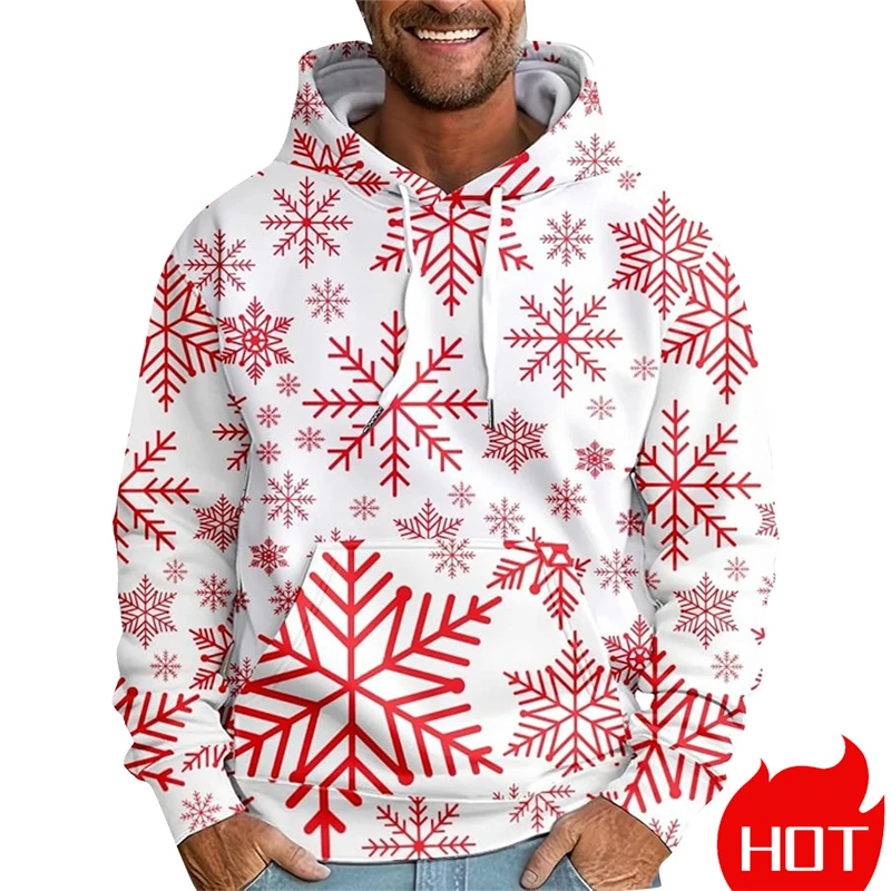 

3D Printing Christmas Reindeer Cosplay Hoodies Sweatshirt Men Women Long Sleeve Tracksuit Pullover Harajuku Y2k Man Hooded