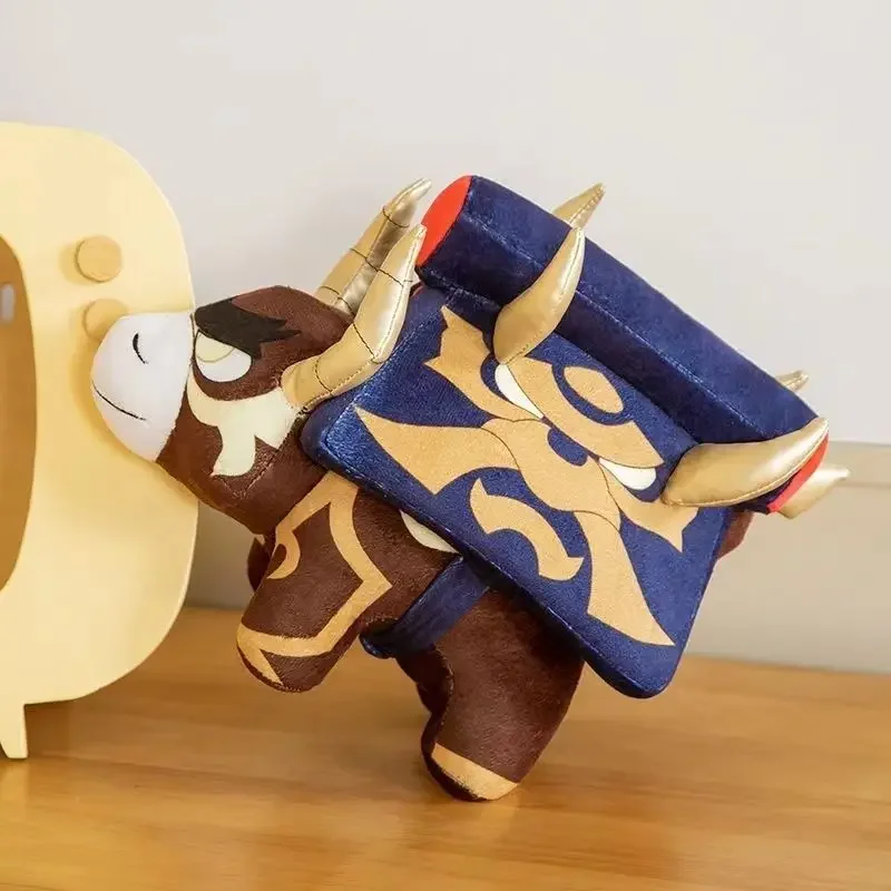 30cm genshin impacto arataki itto vaca brinquedo de pelúcia ushi touro boneca animal de pelúcia anime jogo cosplay prop colecionável presente aniversário