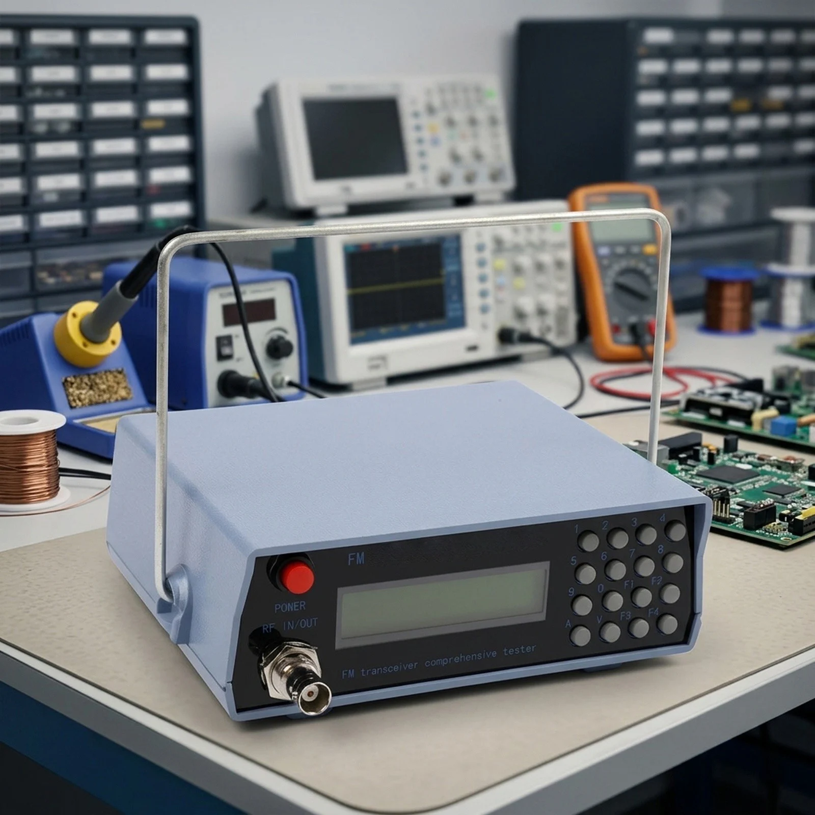 160 X 160 X 65mm FM Transceiver Tester Sub-audio Frequency Meter Analog Sub-Audio Output for duplex Mode Operation