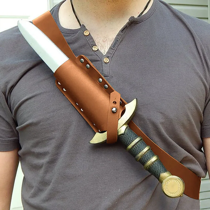 Medieval Steampunk Sword Scabbard Halloween Cosplay Viking Costume Accessory Sword Not Included Party Props