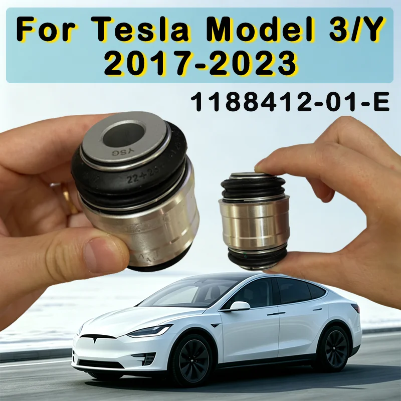 OEM 1188412-01-E 1188412 For Tesla Model 3/Y 2017-2023 Rear Steering Knuckle Bushing Sleeve Rear Steering Knuckle Rubber Bushing