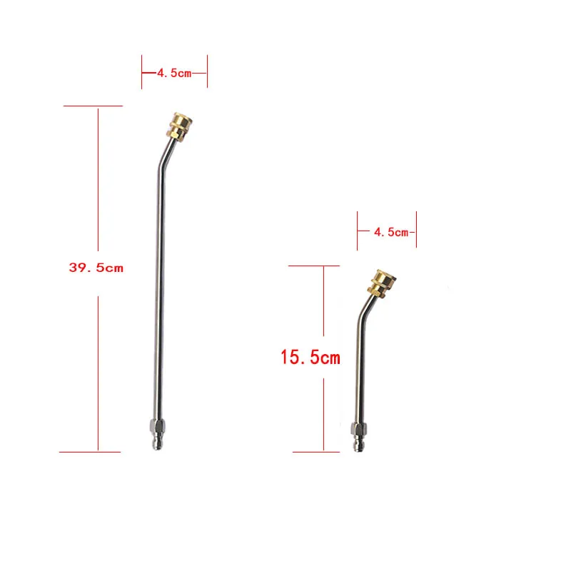 Ensemble de lanières à tige d'extension pour nettoyeur haute pression, pistolet de pulvérisation 4000PSI avec connexion rapide pour un nettoyage efficace