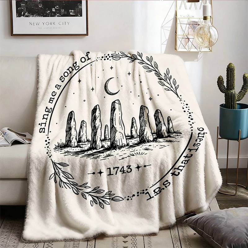 Sing Me A Song Warm Blanket, Outlander Soft Blanket, Sassenach Fraser's Ridge Flannel Blanket Comfy Blanket