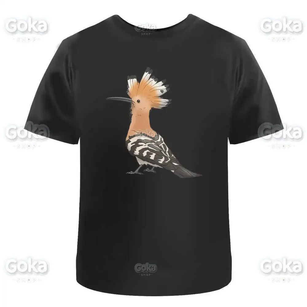 'Eurasian Hoopoe Bird' Graphic T Shirts Mens Clothing New Tops & Tees Cotton Women Printed T-shirt Y2K Clothes Cute Funny Tshirt