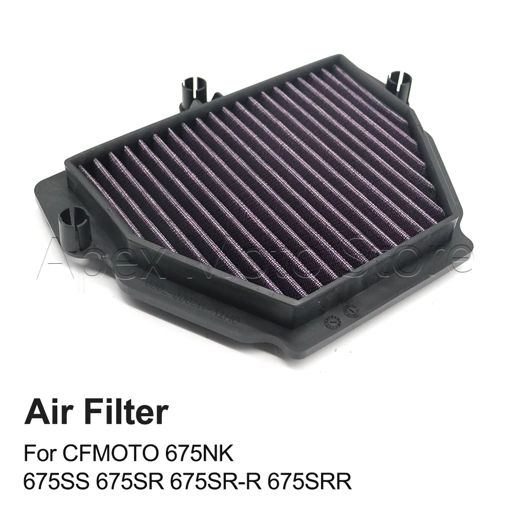 

For CFMOTO 675 NK SR SS 675NK 675SS 675SR 675SR-R 675SRR 675 SRR Motorcycle Air Filter Cleaner Air Intake Filter Element