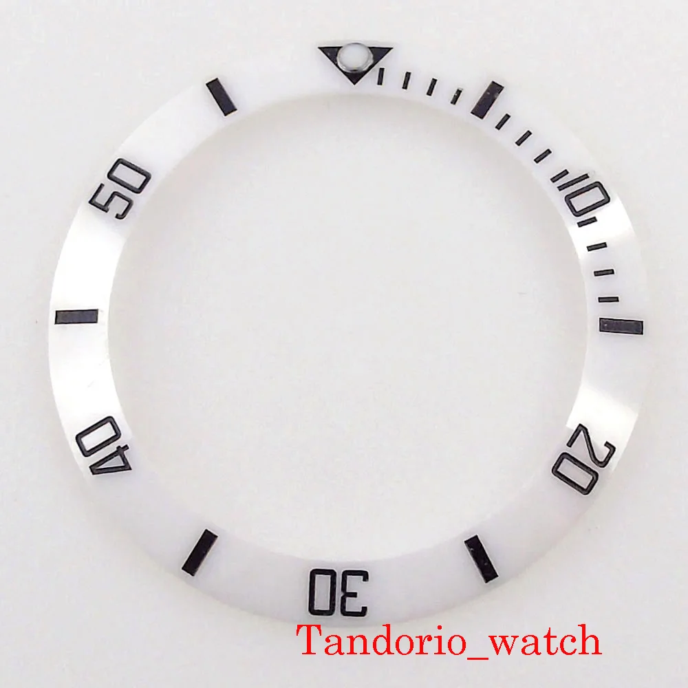 39.8mm Slop Bezel Insert Wristwatch Accessories Fit 43mm Bliger Men Watch High Quality Parts