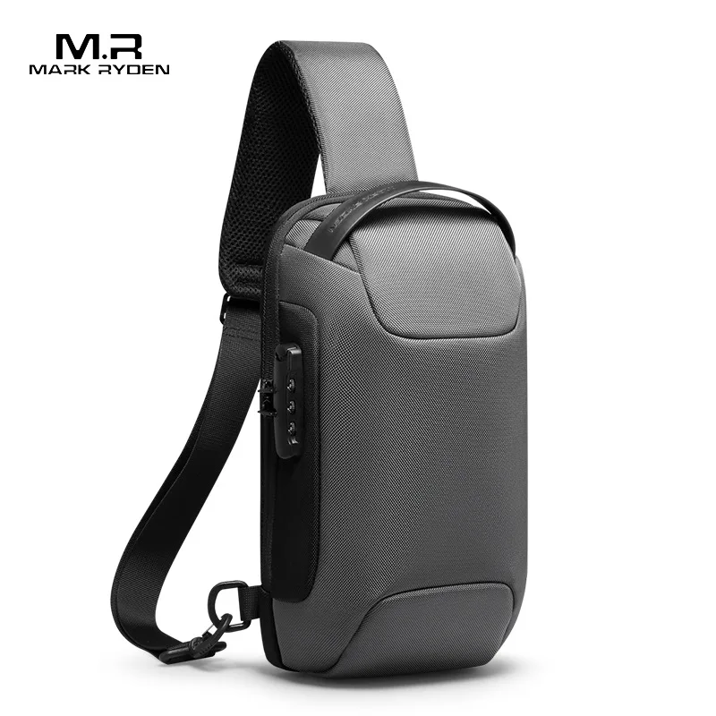 Mark Ryden Borsttas Anti-Dief Mannen Crossbody Tas Waterdichte Schoudertassen Usb Opladen Korte Trip Voor Mannelijke Reispakket