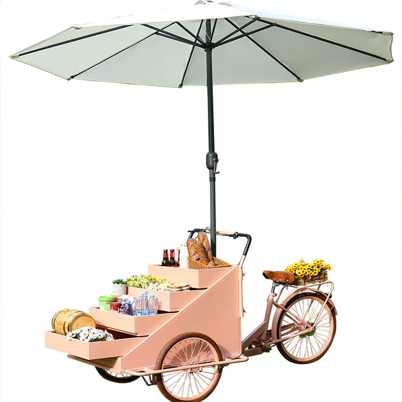

Outdoor Display Shopping Mall Square Flowers Fruit Cold Drink Stall Car