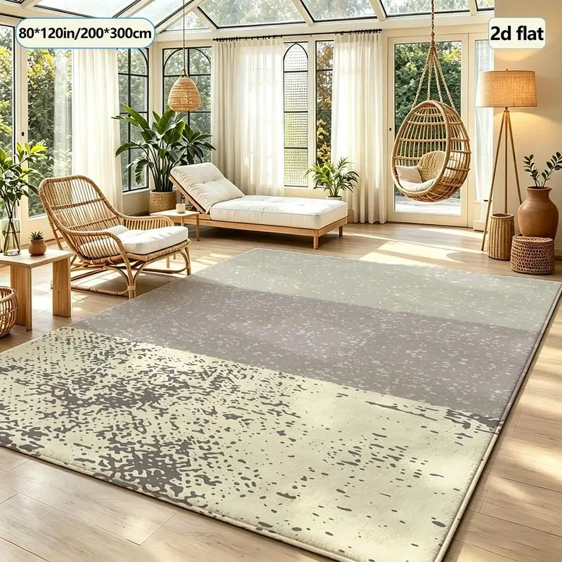 Retro Spotted Vertical Stripe Texture Carpet Floor Carpet for Home Bedroom Living Room Floor