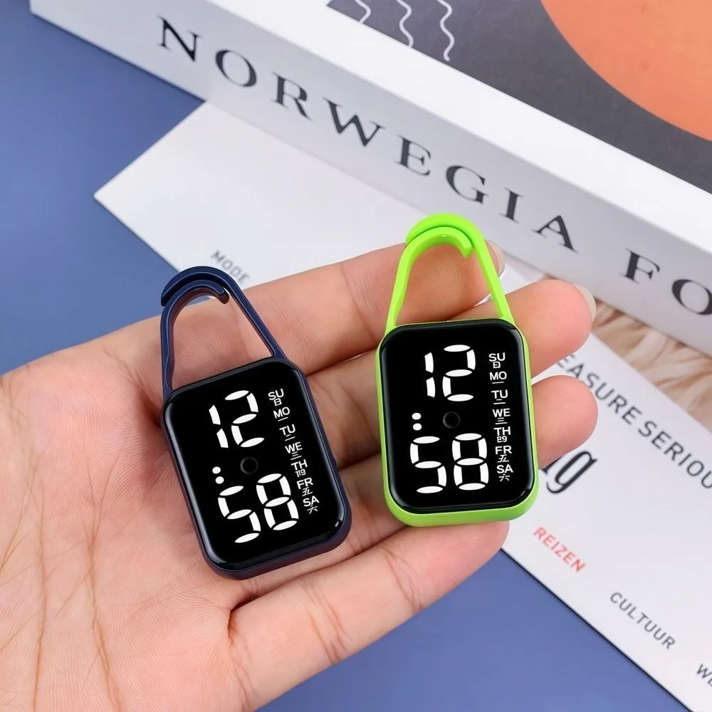 LED Electronic Hanging Watch Portable Waterproof Pocket Watch Pocket Style Digital Display Luminous Pocket Watch