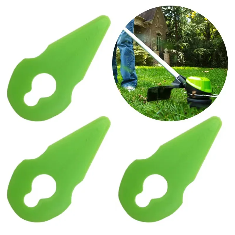 

20Pcs Plastic Cutter Blades Lawn Mower Trimmer Blades Cutter Head for Gardening Tool Grass Trimmer Replacement Accessories