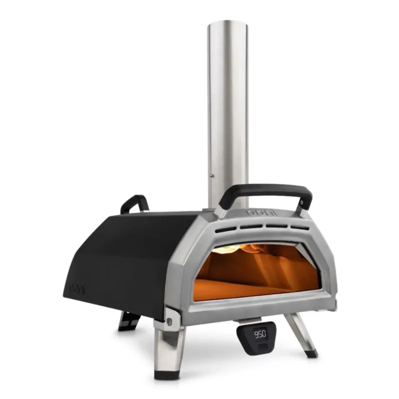 Stainless Steel All Season Outdoor Barbecue Wood-fired Charcoal-grilled Steak Pizza Oven Portable Campers Home Patio，